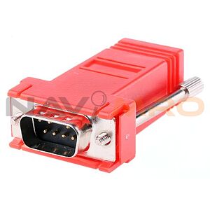 RS PRO D Sub Adapter Male 9 Way D-Sub to Female RJ45