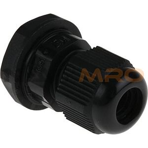 RS PRO Black Nylon Cable Gland, PG7 Thread, 3.5mm Min, 6mm Max, IP68