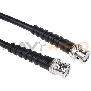 RS PRO Male BNC to Male BNC Coaxial Cable, RG59, 75 Ω, 500mm