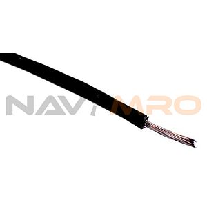 RS PRO Black 0.08 mm² Hook Up Wire, 28 AWG, 7/0.12 mm, 100m, PVC Insulation