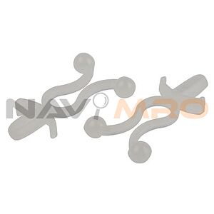 RS PRO Natural Nylon Bunny Clip, 10.2mm Max. Bundle