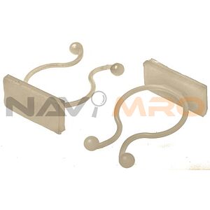 RS PRO Natural Nylon Cable Clip, 20mm Max. Bundle