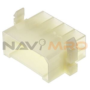 TE Connectivity, AMP FASTIN-FASTON 8 Way Nylon 66 Crimp Terminal Housing, 6.35mm Tab Size, Natural