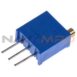 500kΩ, Through Hole Trimmer Potentiometer 0.5W Top Adjust Bourns, 3296