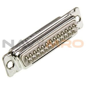 Amphenol ICC 25 Way Panel Mount D-sub Connector Socket, 2.76mm Pitch