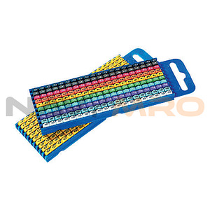 WIC2 Snap On Cable Markers, Violet, Pre-printed (7), 2.8~3.8mm Cable (561-02677 WIC2-7-PA66-VT)