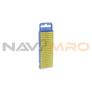 WIC2 Snap On Cable Markers, Yellow, Pre-printed (-; +; A; E; Earth; L; N; R; S; T), 2.8~3.8 (561-02994 WIC2-A,E,L,N,R,S,T,+,-,EARTH)
