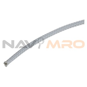 Expandable Braided Nylon 66 Grey Cable Sleeve, 5mm Diameter, 10m Length (170-40502 HEGPA6605-PA66-GY)
