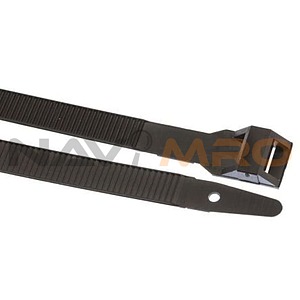 Cable Tie, Outside Serrated, 505mm x 9 mm, Black Nylon, Pk-100 (112-00033 LPH500-PA66HIR(S)-BK)
