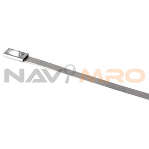 Cable Tie, Roller Ball, 838mm x 12.3 mm, Metallic 316 Stainless Steel, Pk-50 (111-95339 MBT33XH-SS316-ML)
