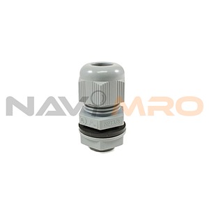 FIT Series Grey Chloroprene Rubber (O-Ring/Seal), Polyamide Cable Gland, NPT 1in Thread, 18mm Min, 25mm Max, (PNC1 SL080)