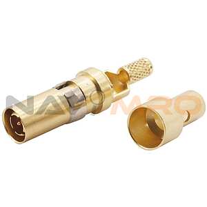 Han-Modular Male 1.5A Modular Coax M-Contact for use with 4 Contact Multi Module, Cable Group 2 Flexible Wires (09140006111)