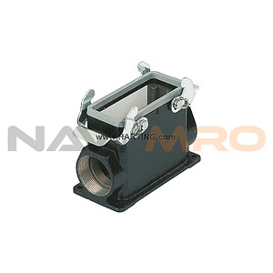 HARTING Han M, 10B Straight Heavy Duty Power Connector Housing, Surface Mount (19370100272)