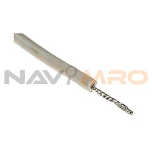 Premium Series White 0.52 mm² Hook Up Wire, 20 AWG, 10/0.25 mm, 30m, Silicone Rubber Insulation (392045 WH005)