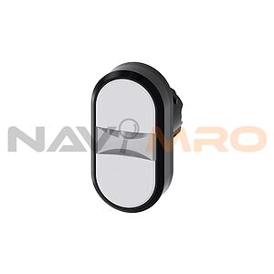 SIRIUS ACT Series Oval Push Button, Momentary Actuation, 22mm Cutout (3SU1000-3AB66-0AA0)