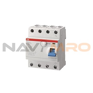 RCCB, 63A, 4 Pole, Type A, 230/400V ac (2CSF204201R5630 F204 A S-63/1)