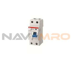 RCCB, 25A, 2 Pole, 100mA, Type AC, 230V ac (2CSF202001R2630 F202 AC-63/0.1)