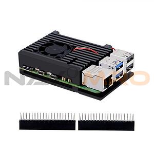 라즈베리파이5 히트싱크 쿨링팬 케이스 (알루미늄 / C-0049)