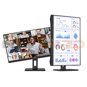 AOC Q27P3 QHD USB-C 도킹스테이션 데이지체인 멀티스탠드 무결점 모니터
