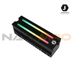 JW-HTK08 M.2 SSD RGB 방열판 (Black)
