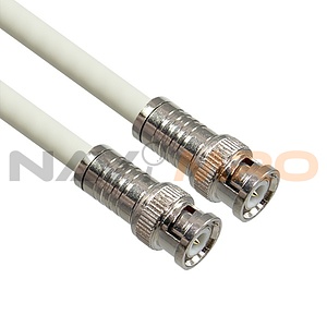 국산 고급형 BNC 5C 동축 케이블 (2M/화이트) (MLZ-WBB020)
