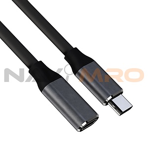 Type-C 3.1 Gen1 to Type-C 3.1 Gen1 M/F 연장케이블, MBF-USBCF10 (블랙/1m)