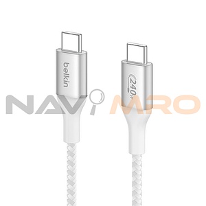 Type-C to Type-C 240W 고속 충전케이블, CAB015bt1MWH (화이트/1m)