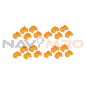 보안 커넥터, 추가구매용 RJ-45 블록, LINDY-40481 (오렌지/20개)
