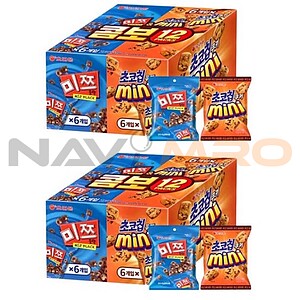 (법인영업) 오리온 콤보 12 PACKS 과자세트, 미쯔6P+초코칩쿠키6P, 2개