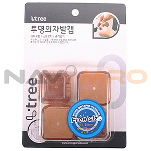 투명 의자발 캡