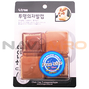 투명 의자발 캡