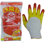 이중코팅 장갑 (황)