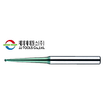 초경 2날 TiSiN-S 고속가공용 테이퍼넥 볼 엔드밀 (2JJTB 0.1R ~ 0.25R)