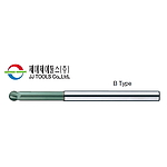 초경 4날 TiSiN-S 3D 270˚ 가공용 구형 엔드밀 (4JJSPM B타입)
