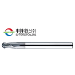 초경 2날 T-DLC 비철가공용 볼 엔드밀 (2DLB)