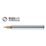 초경 2날 TiSiN 고속가공용 테이퍼 볼 엔드밀 (2CTB)