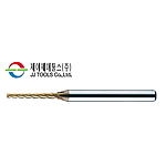 초경 4날 TiSiN 고속가공용 리브 테이퍼 엔드밀 (4RTE 0.5 ~ 1.2)