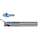 초경 4날 ALTiN H 부등분 분할 넥 챔퍼 엔드밀 (XE514)