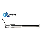 초경 2날 CRN 동,비철가공 코너 래디우스 엔드밀 (RC502)