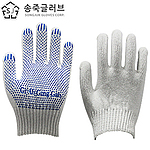 PVC 도트 면 장갑