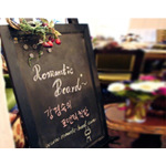 블랙 흑판자석보드 블랙 이젤 세트