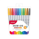 슈퍼 싸인펜 (12색)