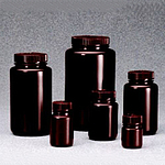 HDPE 갈색 광구 샘플병