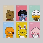 카카오프렌즈 빅헤드 무선 철 노트 (B6)