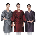 스타 배색 가운