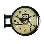 캐릭터 양면시계 부엉이 Owl3(블랙)