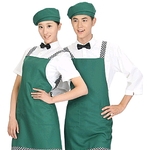 청녹 세모 앞치마