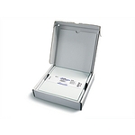 Glass TLC plate, silica gel coated with flourescent indicator F254.