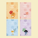 카카오프렌즈 플라워 슬림 양장 노트(스몰)