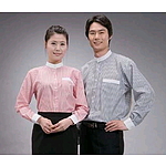 차이나카라 배색포인트 스트라이프 긴팔셔츠